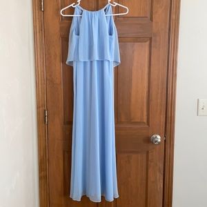 Light blue formal dress size 8/10.  Worn once